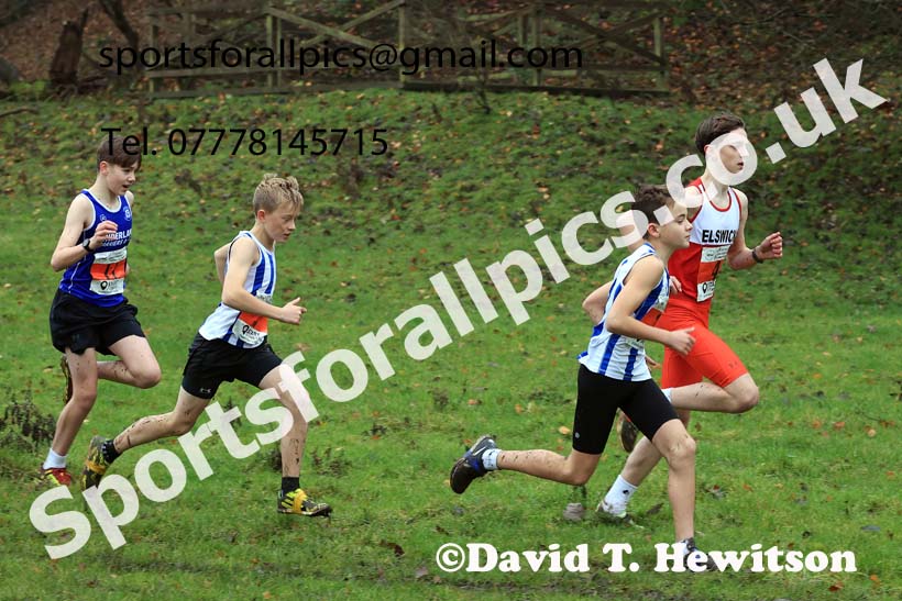 Boys under-13s 2023 NECAA Cross Country Relays, Thornley Hall Farm, Peterlee, County Durham. Photo: David T. Hewitson/Sports for All Pics